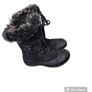 The North Face Black Fur-Lined Winter Boots